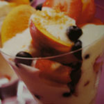 Fruit melange met yoghurt